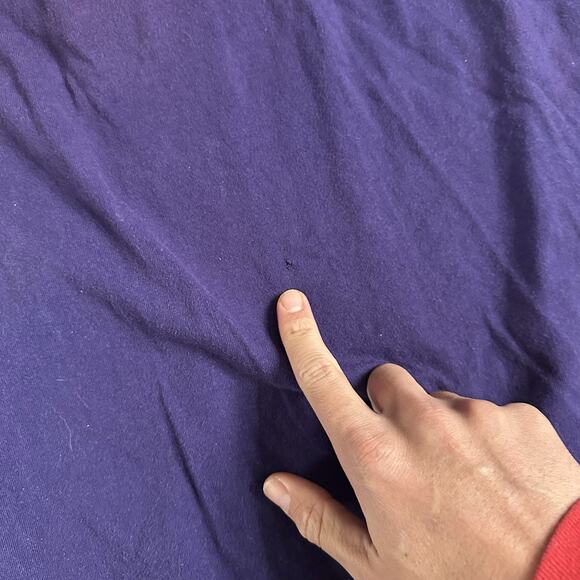 Men's Vintage 90s Hanes Aspen Colorado Purple Tribal Aztec Bear T Shirt Tee Sz L - Picture 3 of 5